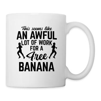 Läufer Joggen - Tasse - Weiß - Rechts