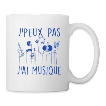 J'peux Pas J'ai Musique | Fans de Musique - Mug blanc - blanc - Droite