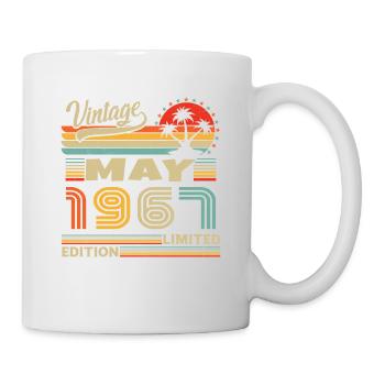 May 1967 Vintage Born in May 1967 Anniversary - Mug - white - Right
