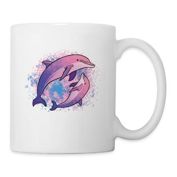 In A World Full Of Fish Be A Dolphin - Mug - white - Right