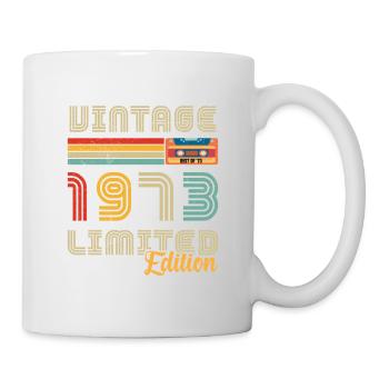 Jahrgang 1973 Geburtstagsgeschenk 1973 - Tasse - Weiß - Rechts