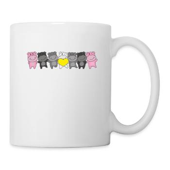 Queerplatonic Relationship Flag Pride LGBTQ Mignon - Mug blanc - blanc - Droite