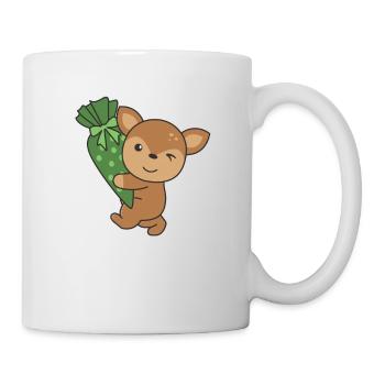 Bye bye Kindergarten Hello School Deer - Mug blanc - blanc - Droite