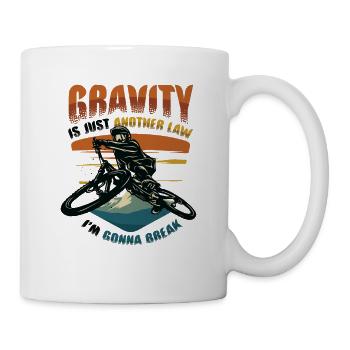 Mountain Bike Dirt Jumping - Mug - white - Right