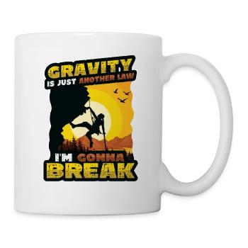 Anti-schwerkraft-bouldern, Felsklettern - Tasse - Weiß - Rechts