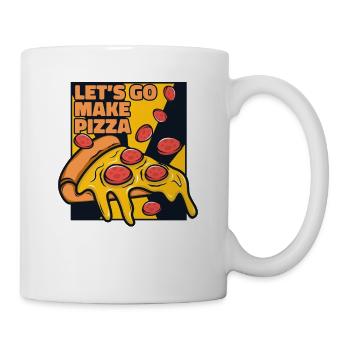 Allons faire Pizza Plateau Pizza Pizza Four Pizza - Mug blanc - blanc - Droite