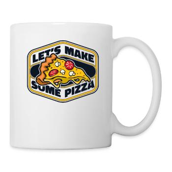 Faisons de la pizza plateau de pizza pizza pizza four pizza - Mug blanc - blanc - Droite