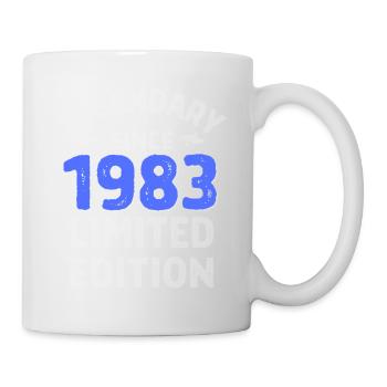 Geboren 1983, Legende seitdem - Tasse - Weiß - Rechts