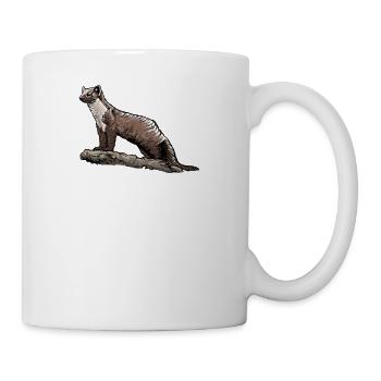 Stone marten I house marten game hunting motif for hunters - Mug - white - Right