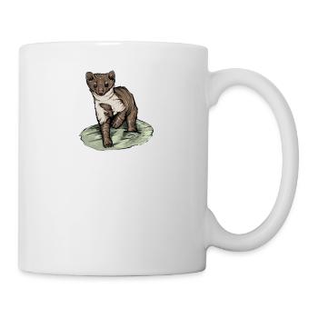 Stone marten I house marten game hunting motif for hunters - Mug - white - Right