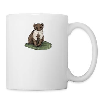 Stone marten I house marten game hunting motif for hunters - Mug - white - Right