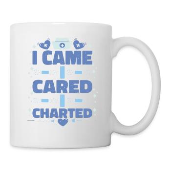 I Came I Cared I Charted 2 - Mug - white - Right