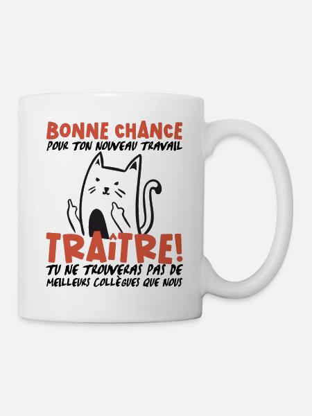 Départ Collègue Nouvel Emploi idée Cadeau Travail - Mug blanc - blanc
