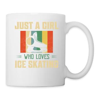 Just A Girl Who Loves Ice Skating Figure Skate - Mug - white - Right
