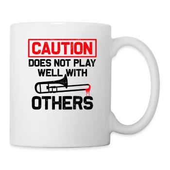 trombone, trombonist, wind orchestra, brass band - Mug - white - Right