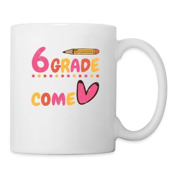 6ème année: C’est là que je reviens à l’école - Mug blanc - blanc - Droite