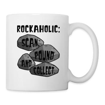 Roches, géologie, collectionneurs de roches, chasseurs de géodes - Mug blanc - blanc - Droite