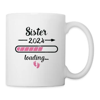Sis 2024 Chargement Grossesse Sis Naissance - Mug blanc - blanc - Droite