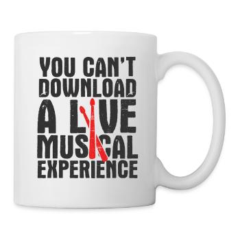 Schlagzeug Spieler Drummer - Tasse - Weiß - Rechts