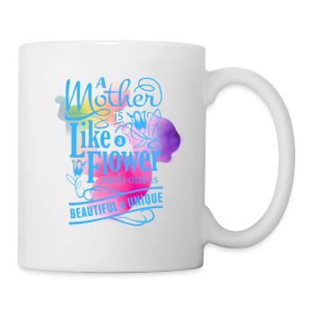 MÈRE BELLE & UNIQUE - Mug blanc - blanc - Droite