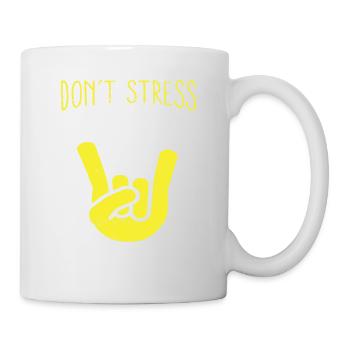 Don't Stress Rock the Test Funny Test Day Teacher - Mug - white - Right