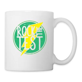 Rock the Test Funny Test Day Student Teacher - Mug - white - Right