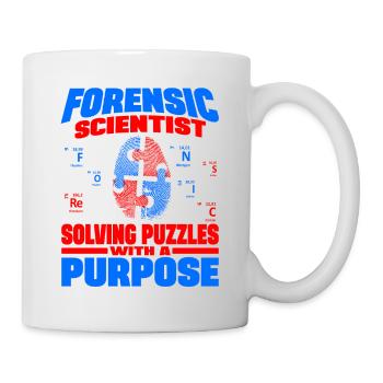 Criminologie Criminalistique Résolvant des énigmes - Mug blanc - blanc - Droite