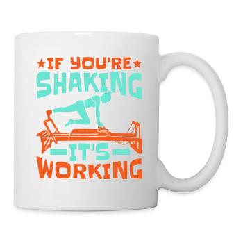 Si vous tremblez, ça marche - Mug blanc - blanc - Droite