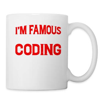 I'm Famous For My Coding Skills 2 - Mug - white - Right