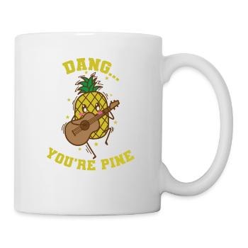 Dang You're Pine Pineapple Sweet Fruit Tropical - Mug - white - Right