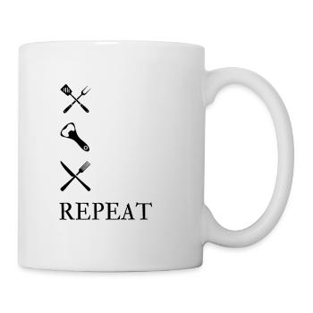 The perfect grill outfit for real griller guys - Mug - white - Right