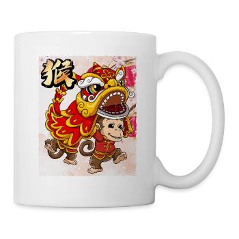 Année du Singe Nouvel An lunaire chinois - Mug blanc - blanc - Droite