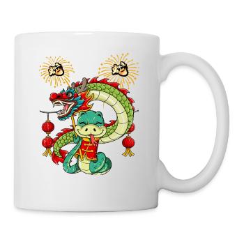 Année du Serpent Nouvel An lunaire chinois - Mug blanc - blanc - Droite