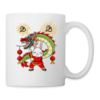 Année du Lapin Nouvel An lunaire chinois - Mug blanc - blanc - Droite