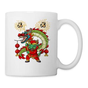 Année du Dragon Nouvel An lunaire chinois - Mug blanc - blanc - Droite