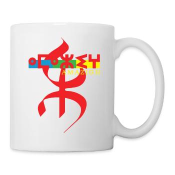AMAZIGH SYMBOLE BERBERE Z IMAZIGHEN BIJOU KABYLE - Mug blanc - blanc - Droite