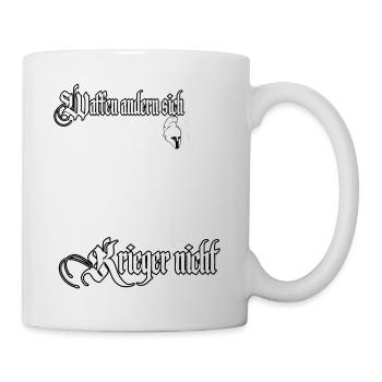 Waffen ändern sich Krieger nicht Soldaten Sparta - Tasse - Weiß - Rechts