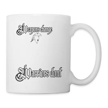 Weapons change, warriors, not soldiers, Sparta - Mug - white - Right