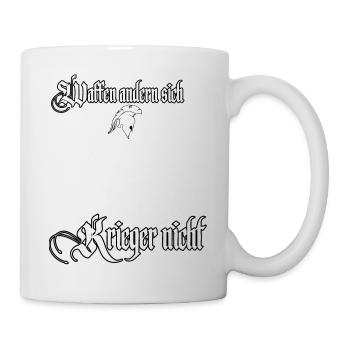 Waffen ändern sich Krieger nicht Soldaten Sparta - Tasse - Weiß - Rechts
