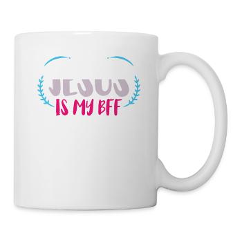 Jesus is my friend Christian faith - Mug - white - Right