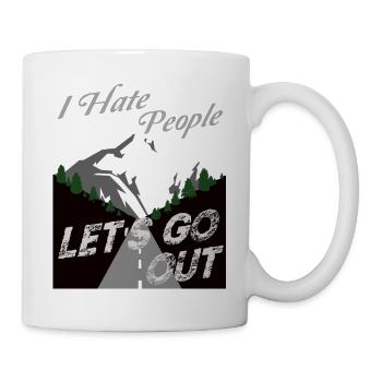 Camping Camper I Hate People Vintage - Mug - white - Right