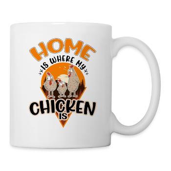 Poulets Home Farmer Poulet - Mug blanc - blanc - Droite