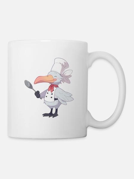Schuhschnabel Koch - Tasse - Weiß