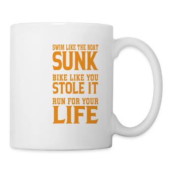Swim Like The Boat Sunk, Bike Like You Stole It 3 - Mug - white - Right