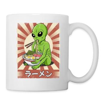 ramen alien noodle soup ramen - Mug - white - Right