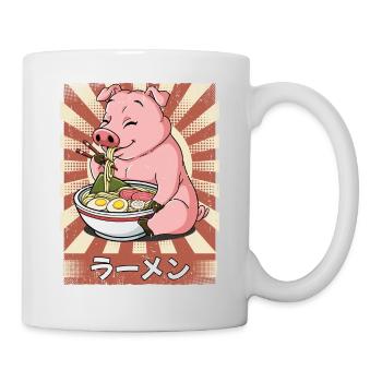 ramen pork noodle soup ramen - Mug - white - Right
