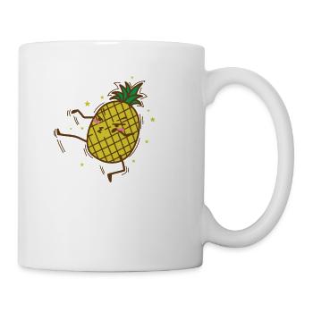 Karaté Ananas Fruits Tropicaux Sucrés - Mug blanc - blanc - Droite