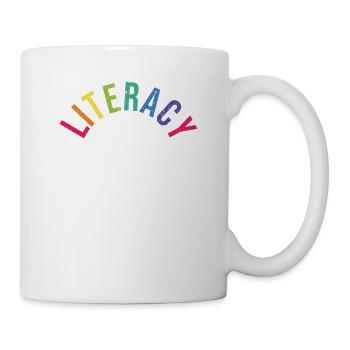 Escouade d’alphabétisation Enseignante en lecture Intervenante - Mug blanc - blanc - Droite