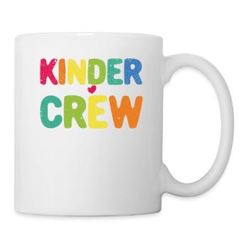 Kinder Crew Kindergarten Lehrer Lustig Erster Tag - Tasse - Weiß - Rechts
