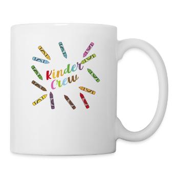 Kinder Crew Kindergarten Lehrer Lustig Erster Tag - Tasse - Weiß - Rechts